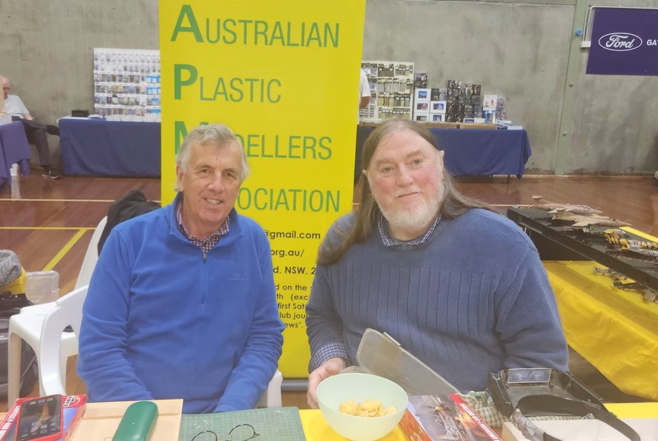 Simon and Warren manning the APMA booth at the 2025 NSW Model Show