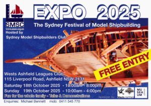The Sydney Festival of Model Shipbuilding Expo 2025 poster
