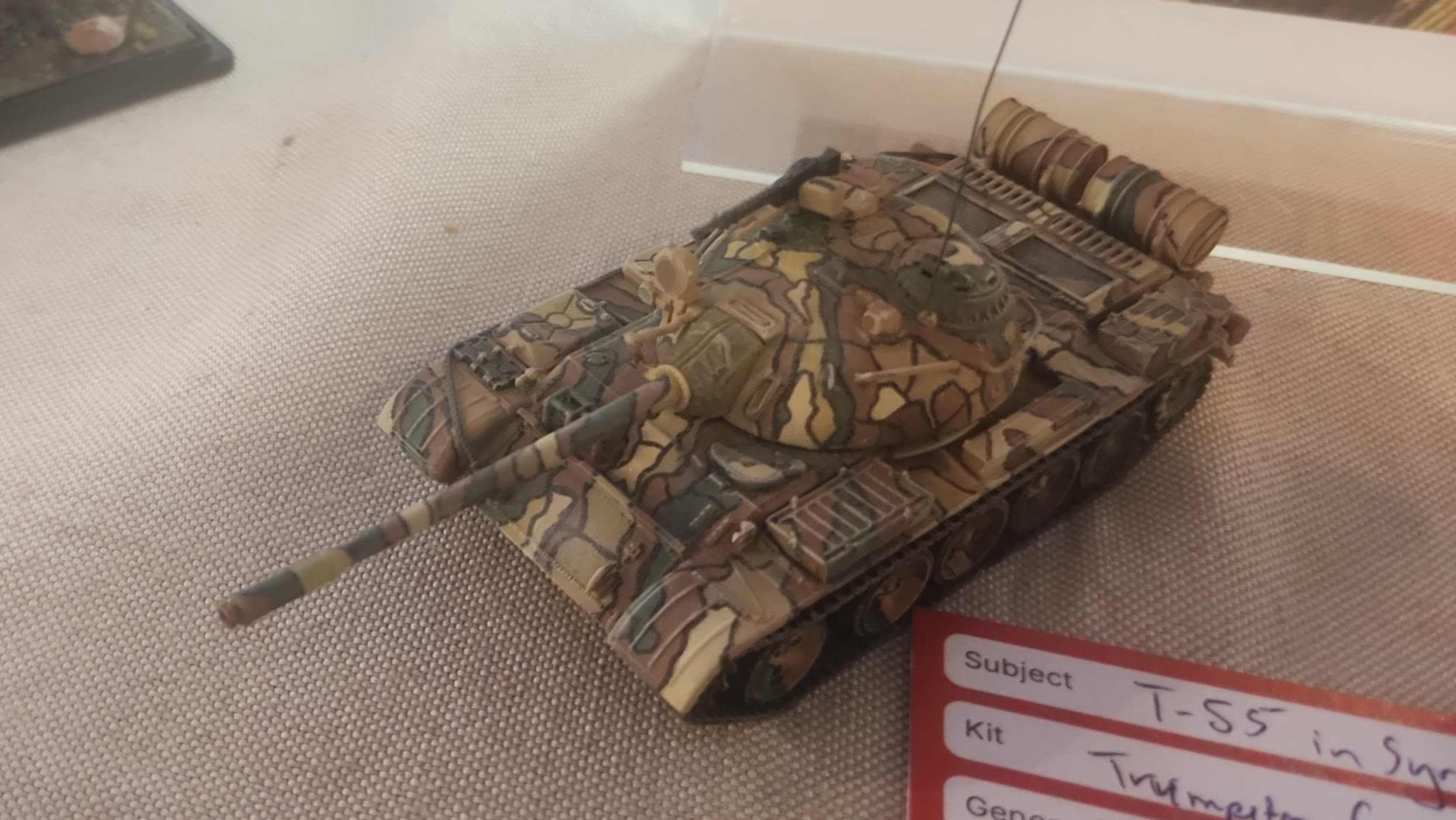 T-55 tank with Syrian markings