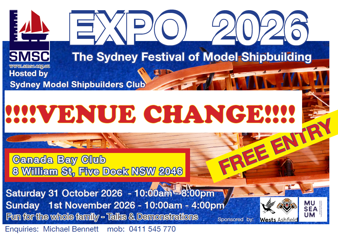 Venue Change for Model Ship Expo!